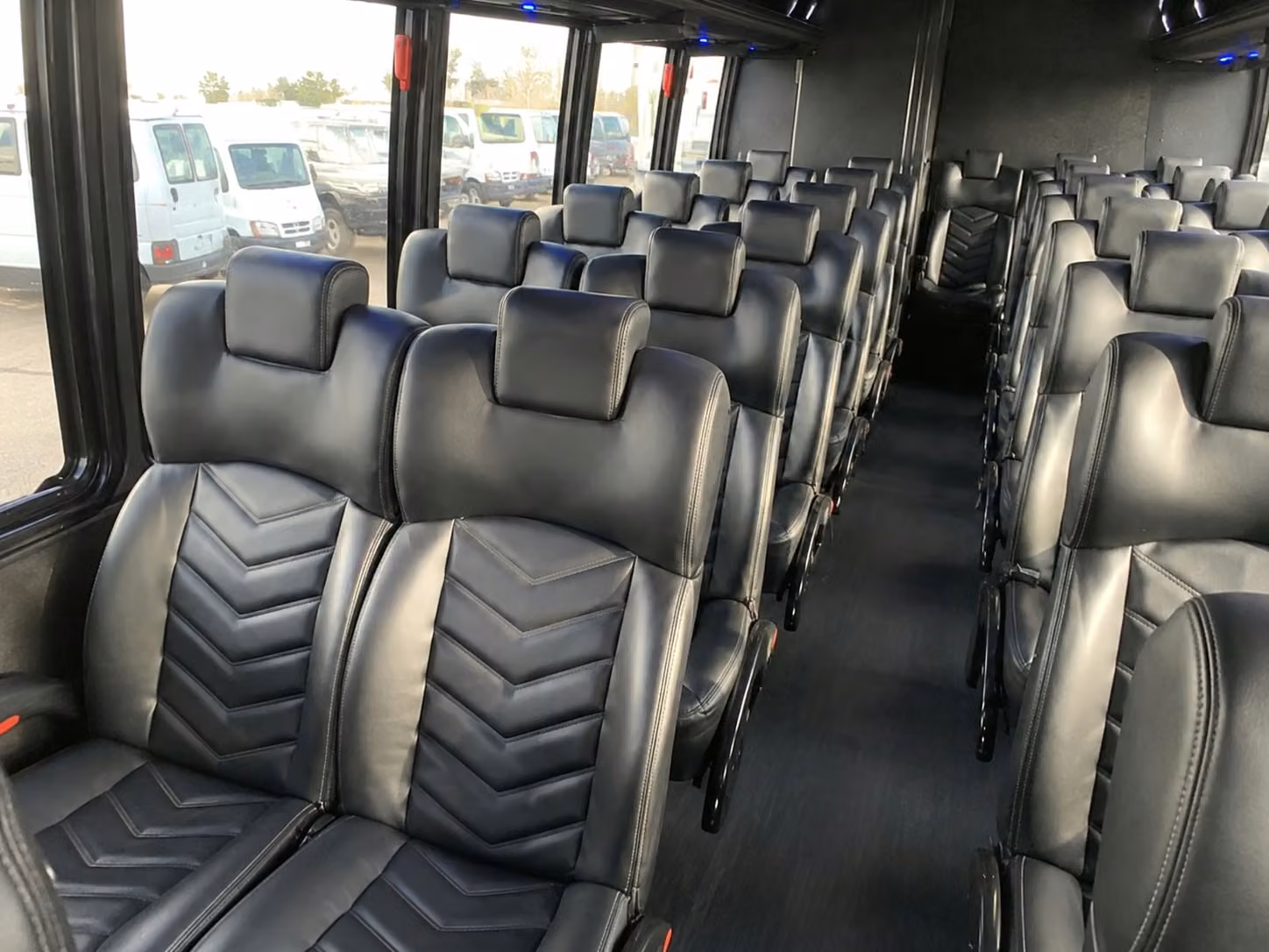 15 passenger minibus interior