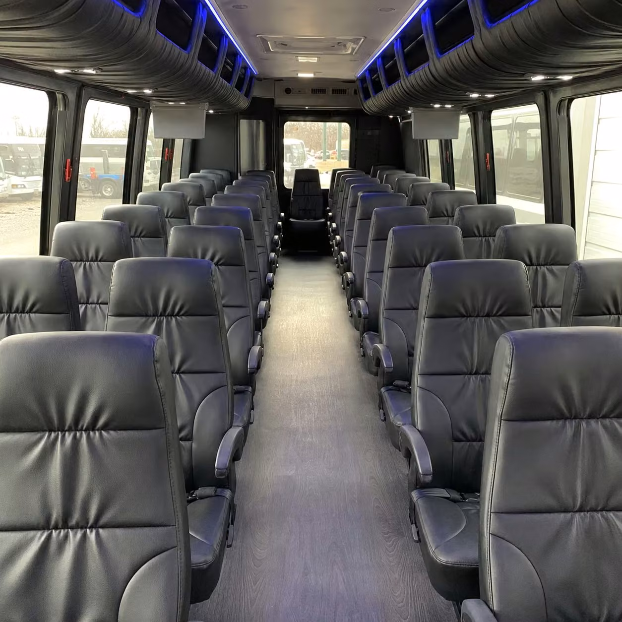 25 passenger minibus inside