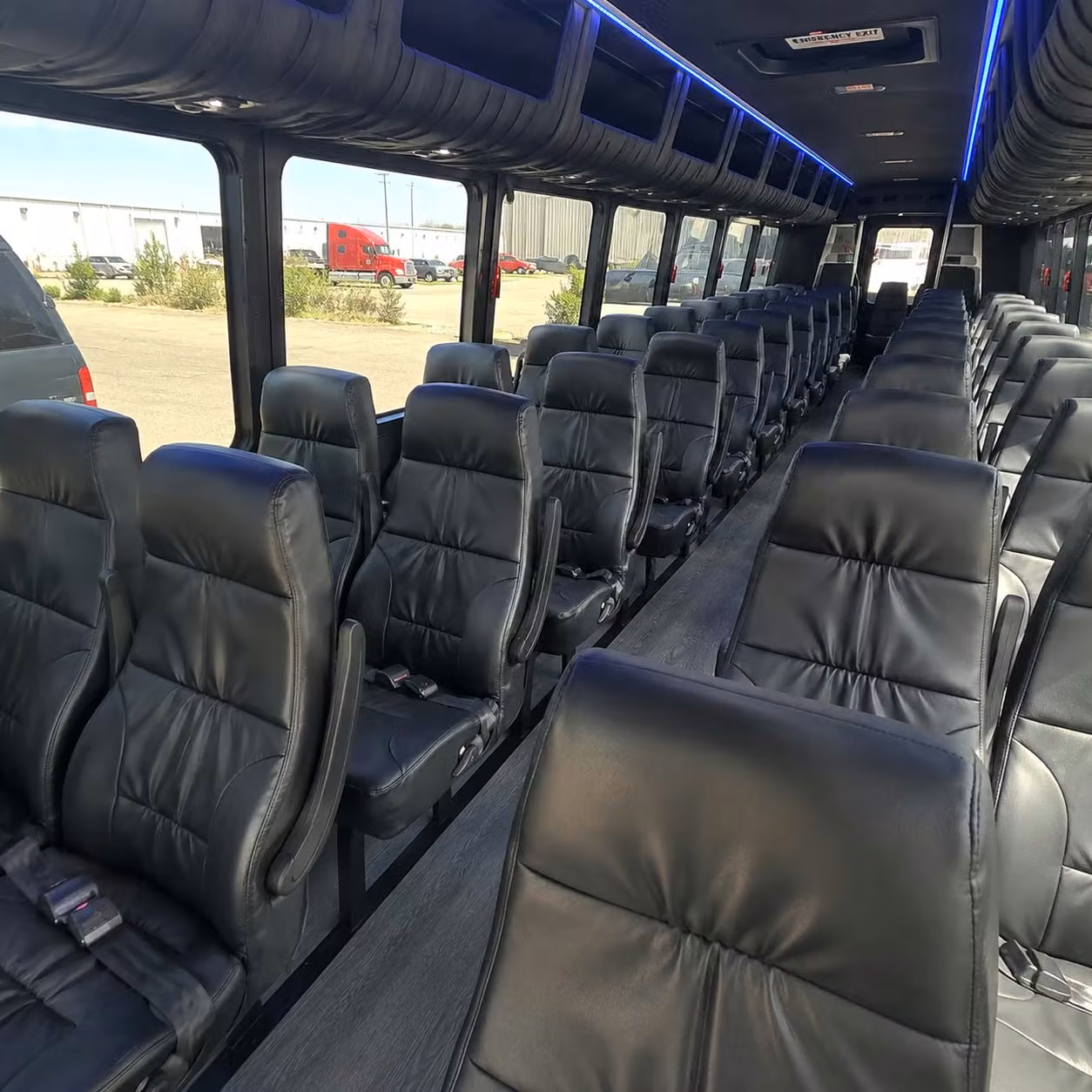 25 passenger minibus interior